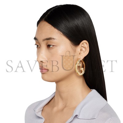 GUCCI BLONDIE CUT-OUT HOOP EARRINGS 837221 GUCCI BLONDIE CUT-OUT HOOP EARRINGS 837221